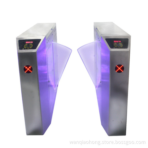 304 Stainless Steel Flap Barrier Turnstile for Pedestrain Access